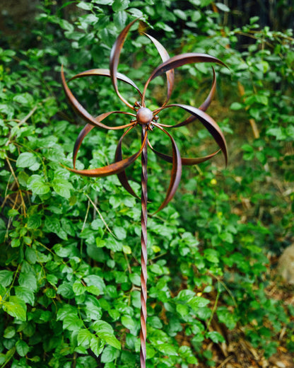 Happy Gardens - 15" Flamed Feather Wind Spinner