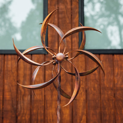 Happy Gardens - 15" Flamed Feather Wind Spinner