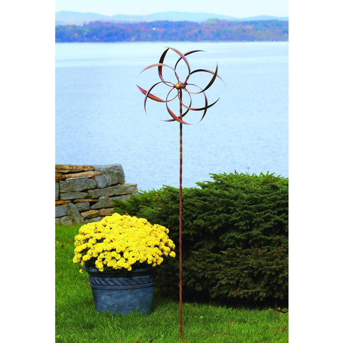 Happy Gardens - 22" Flamed Feather Wind Spinner