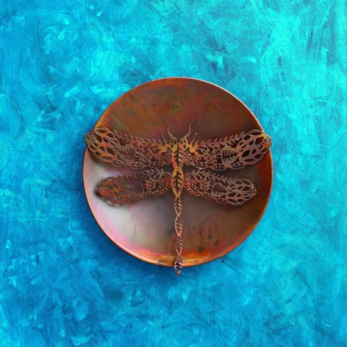 Happy Gardens - Filigree Dragonfly Wall Decor Disc