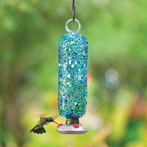 Filigree Hummingbird Feeder, Ocean