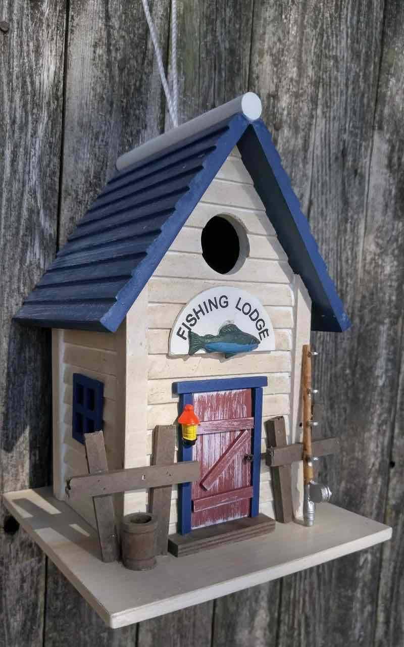 Happy Gardens - Fishing Lodge Bird House