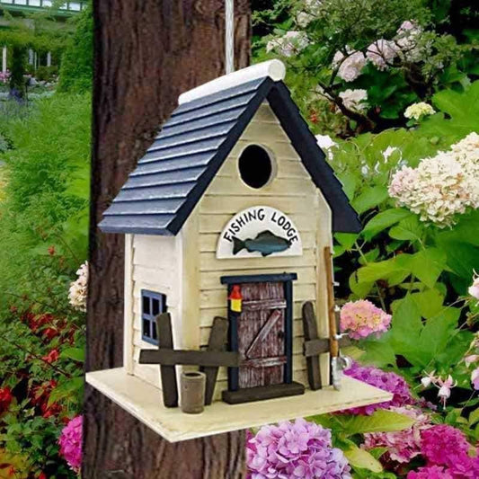 Happy Gardens - Fishing Lodge Bird House