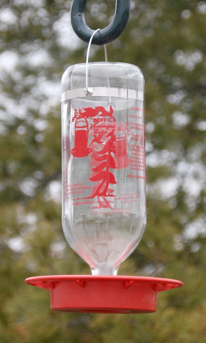 Glass Hummingbird Feeder - Happy Gardens