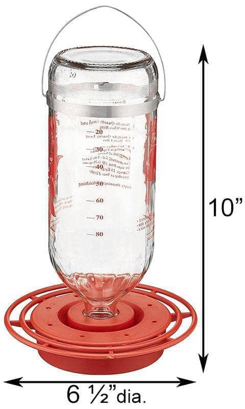 Glass Hummingbird Feeder - Happy Gardens