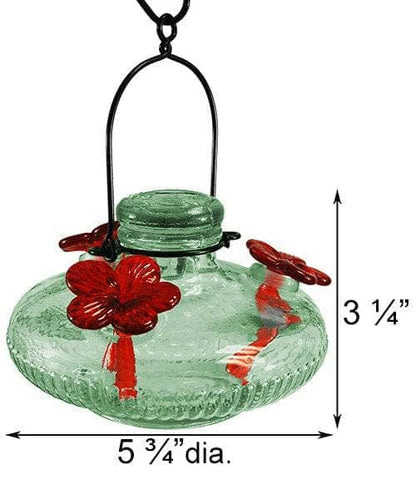 Green Bloom Hummingbird Feeder