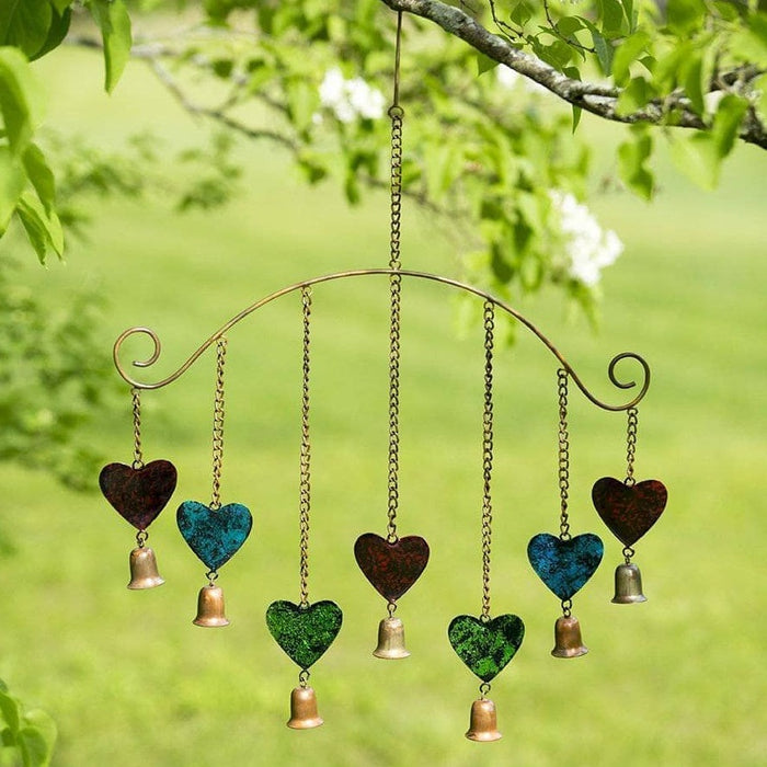Happy Gardens - Hearts Multicolor Wind Chime