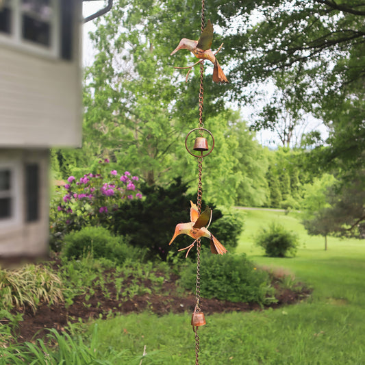 Happy Gardens - Hummingbirds and Bells Hanging Ornament