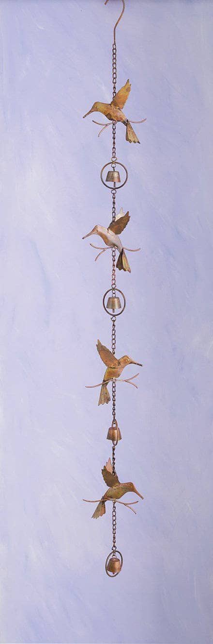 Happy Gardens - Hummingbirds and Bells Hanging Ornament