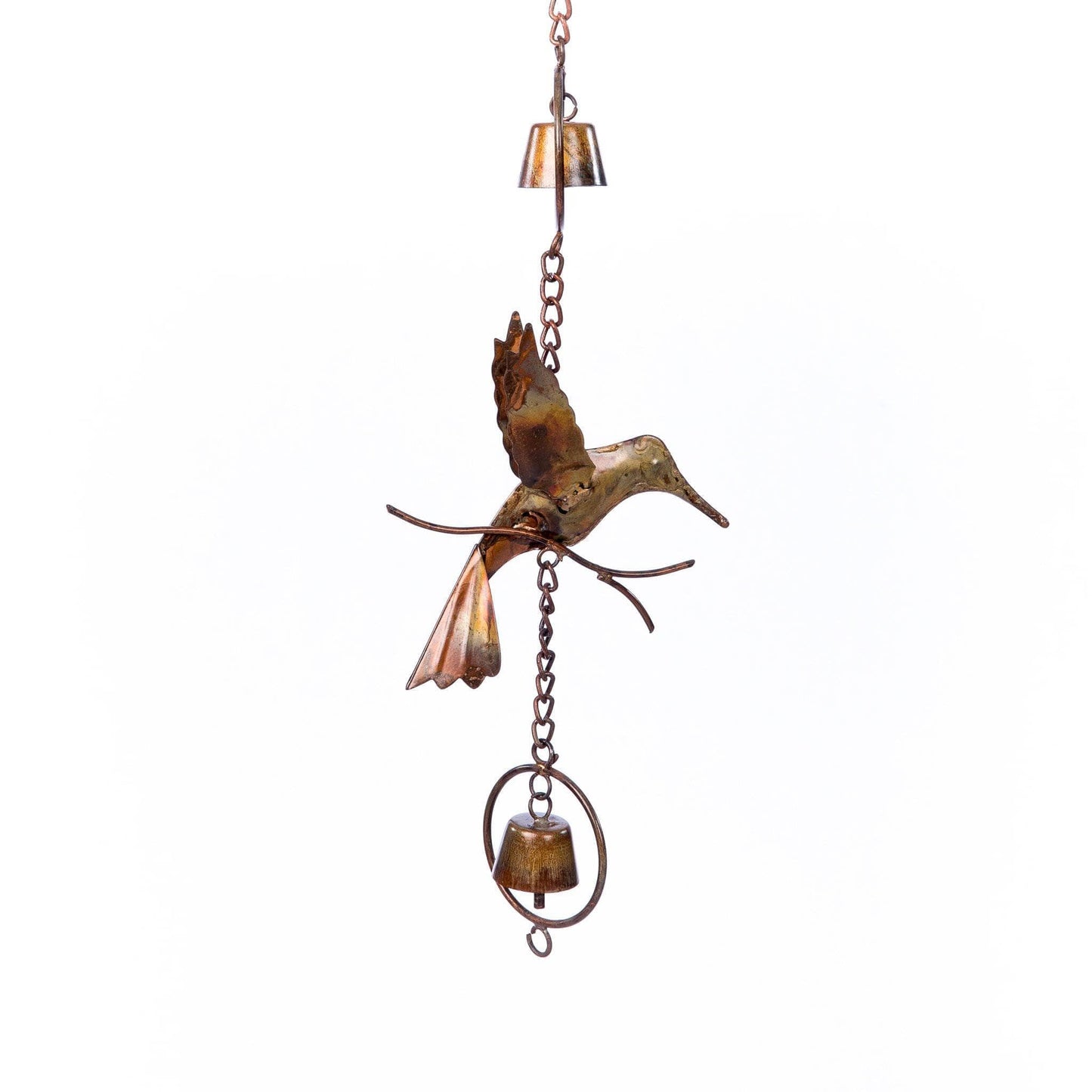 Happy Gardens - Hummingbirds and Bells Rain Chain
