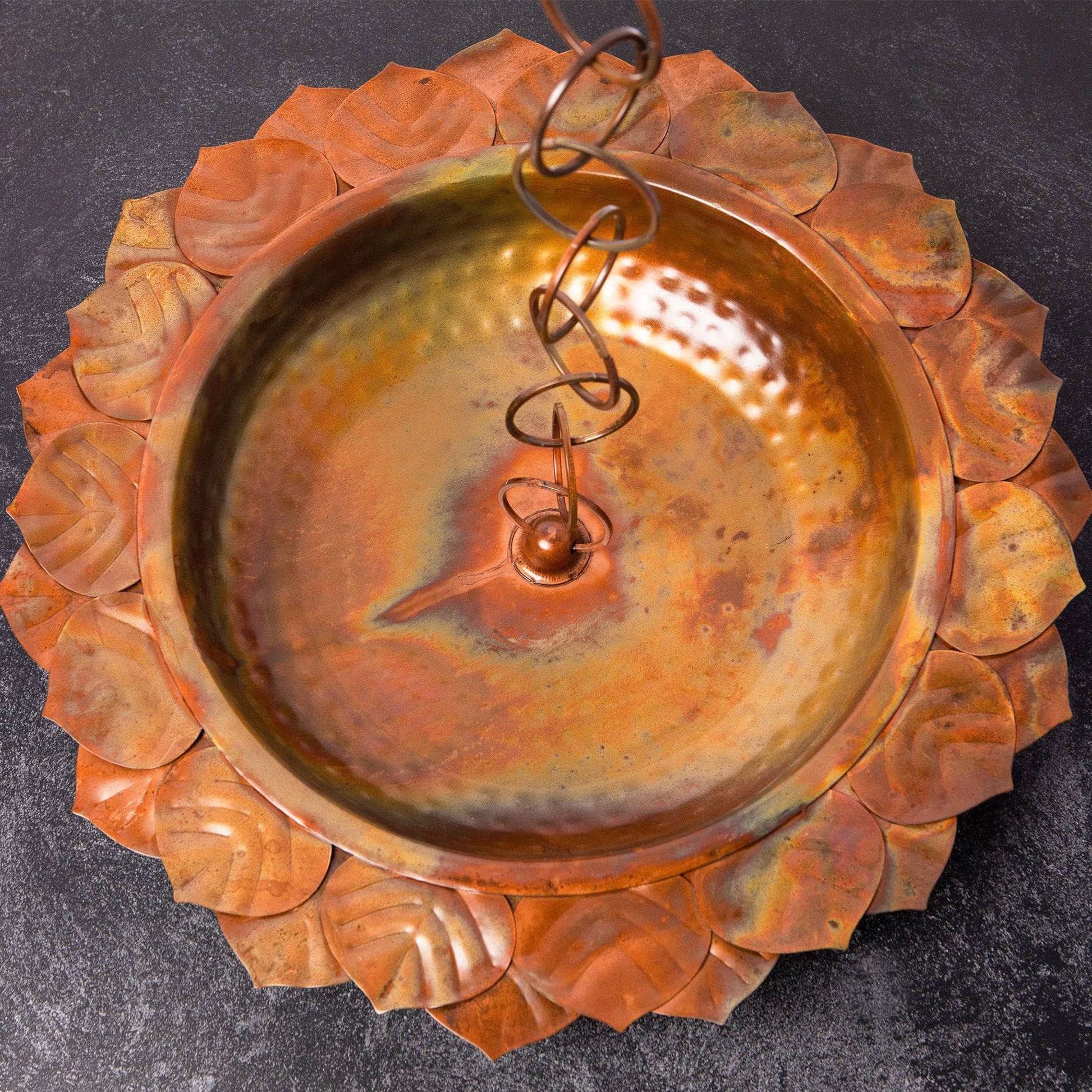 Happy Gardens - Leaf Rain Chain Receptacle