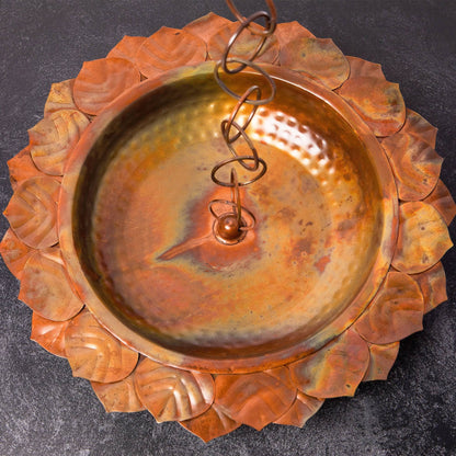 Happy Gardens - Leaf Rain Chain Receptacle