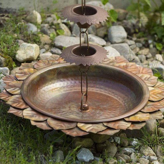 Happy Gardens - Leaf Rain Chain Receptacle