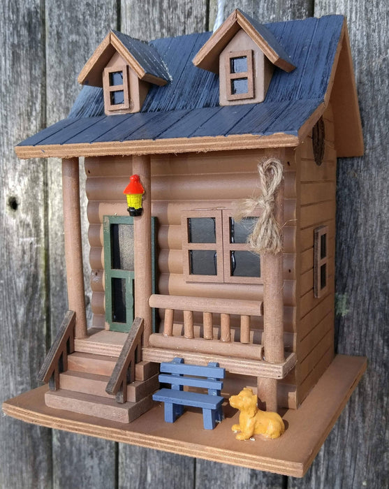 Happy Gardens - Log Cabin Bird House