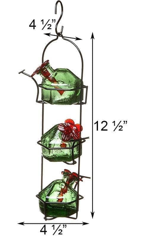 Lunch Pail Hummingbird Feeder, Green - Happy Gardens