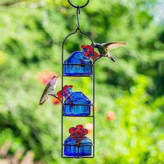 Lunch Pail Hummingbird Feeder Three Reservoir