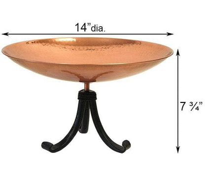 Metal Bird Bath with Tripod Stand - Happy Gardens