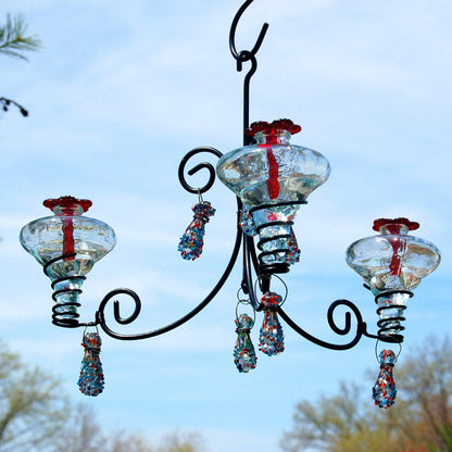 Mini-Blossom Chandelier Hummingbird Feeder