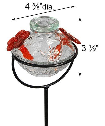 Pot de Creme Staked Hummingbird Feeder - Happy Gardens