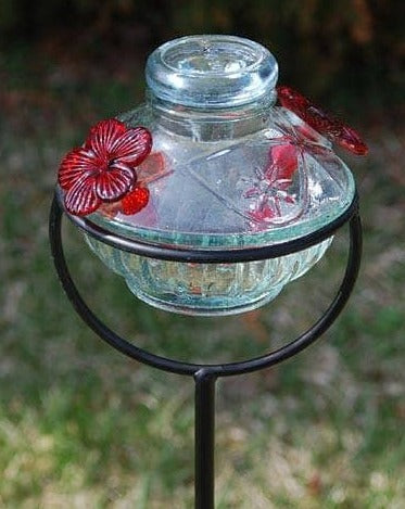 Pot de Creme Staked Hummingbird Feeder - Happy Gardens