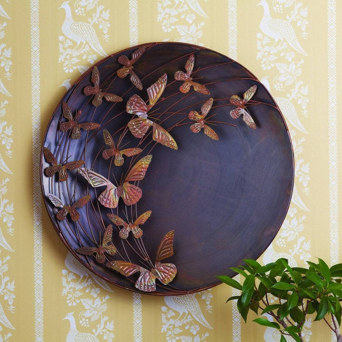 Happy Gardens - Raised Butterflies Wall Decor Disc