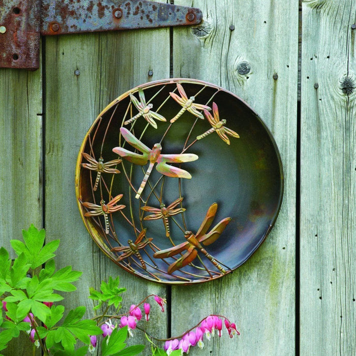 Happy Gardens - Raised Dragonflies Wall Decor Disc