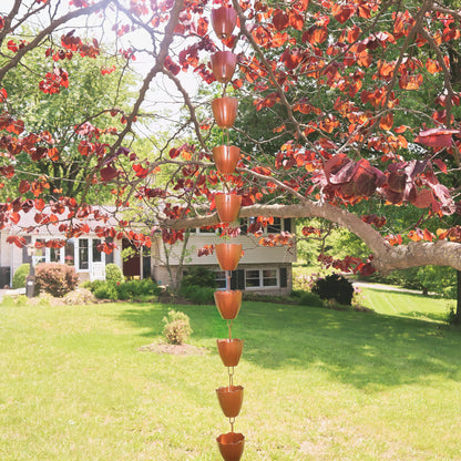 Happy Gardens - Scallop Cup Rain Chain