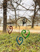 Scroll Hearts Multicolor Wind Chime - Happy Gardens