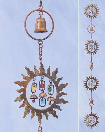 Happy Gardens - Sun w/Dangles Hanging Ornament