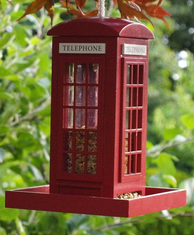 Telephone Booth Bird Feeder - Happy Gardens