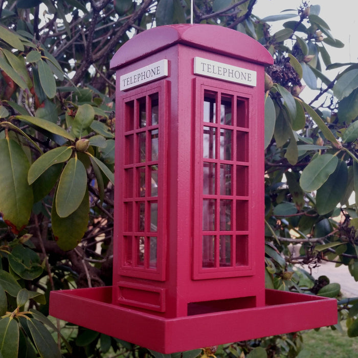 Telephone Booth Bird Feeder - Happy Gardens