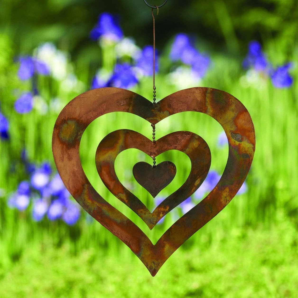 Triple Spinning Heart Ornament
