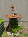Happy Gardens - 2-Tier Copper Flamed Bird Bath