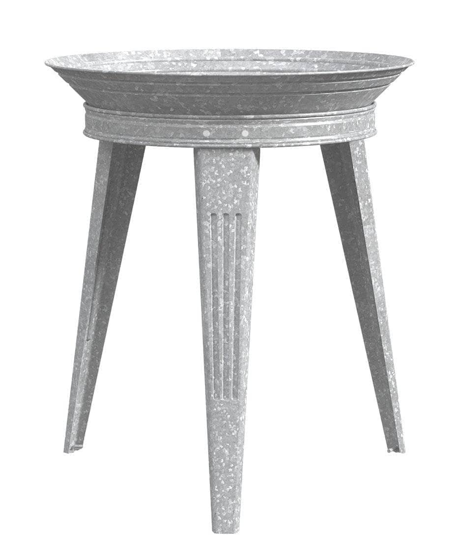 Bird Bath & Stand Vintage Metal
