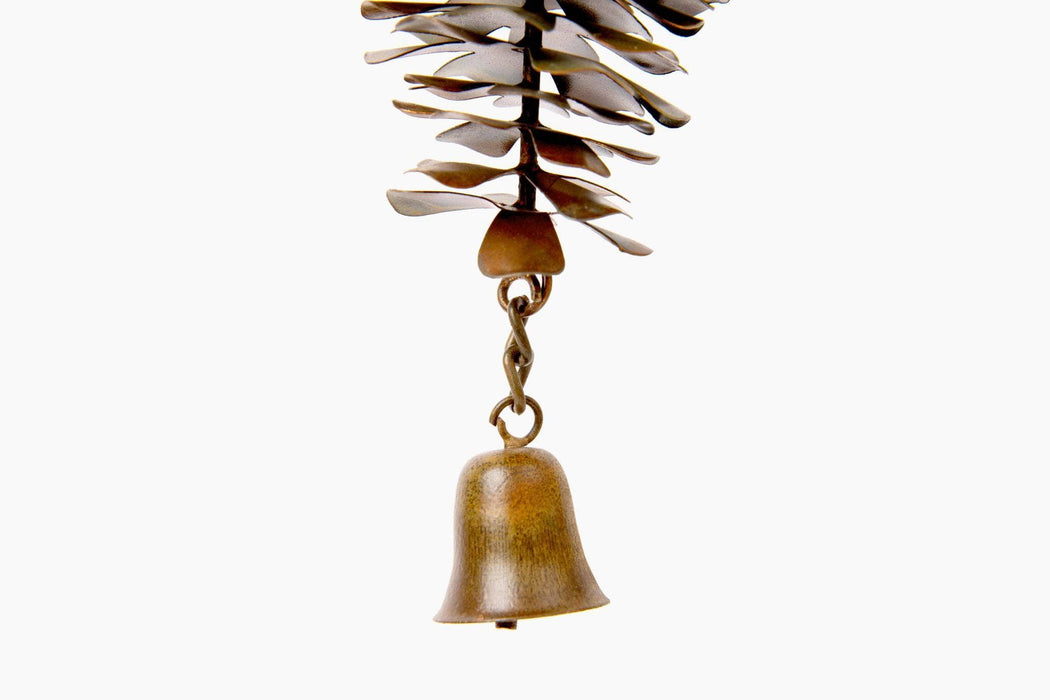 Pine Cone with Bell Ornament - Happy Gardens