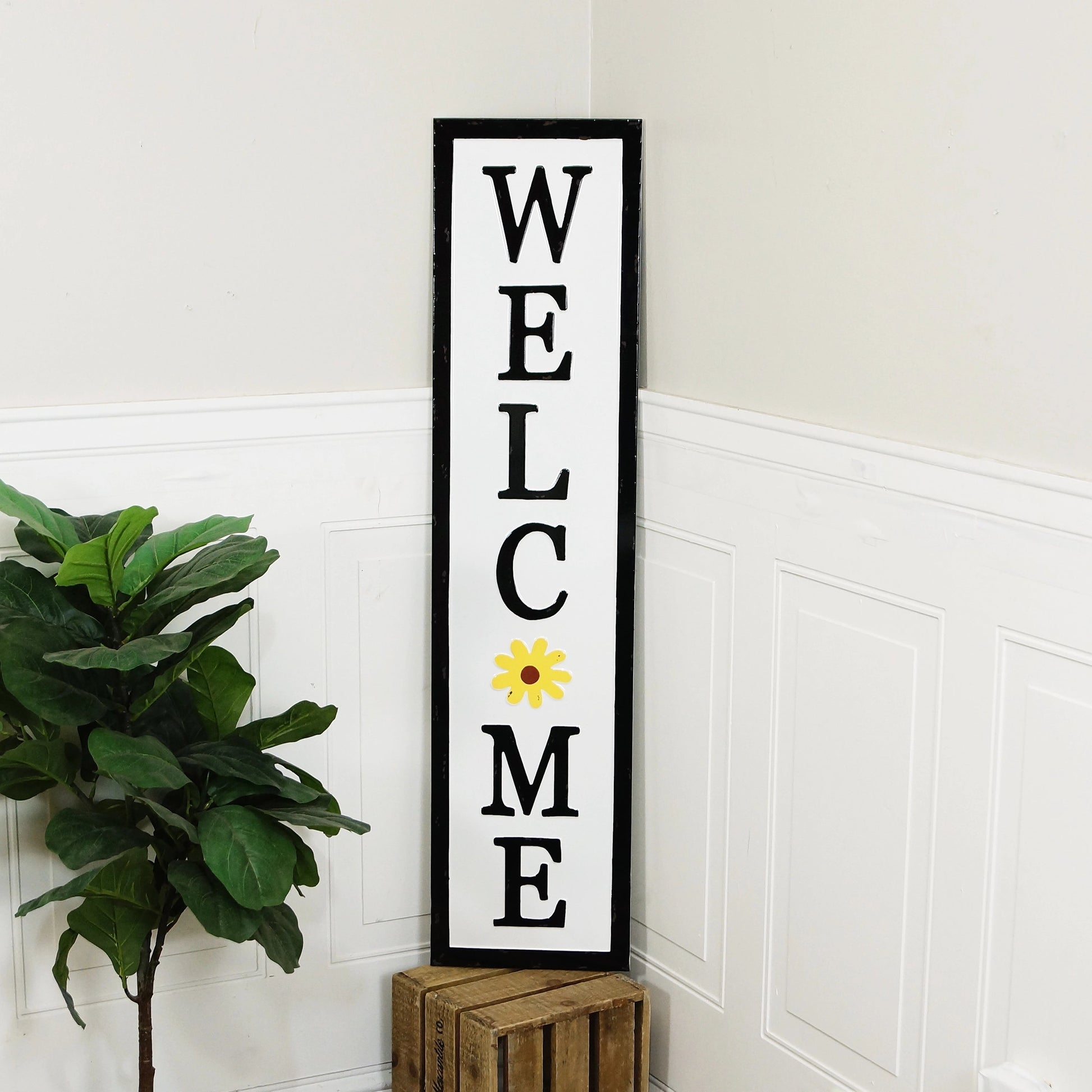 "Welcome" Metal Sign-Gardening Accessories-Happy Gardens