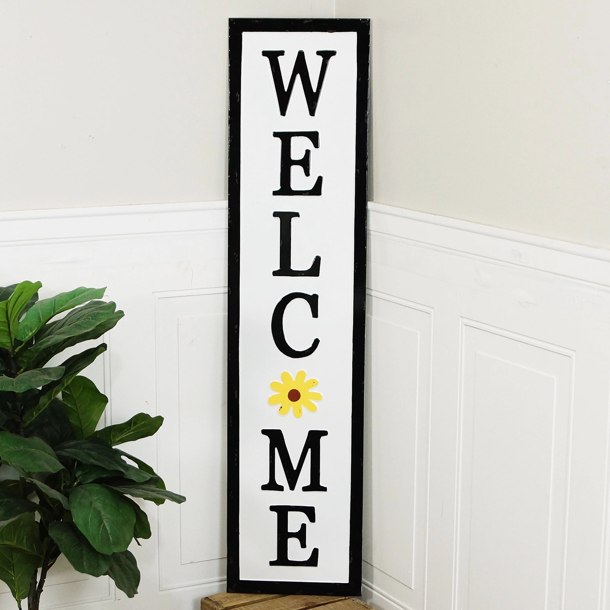 "Welcome" Metal Sign-Gardening Accessories-Happy Gardens