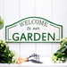 "Welcome To Our Garden" Metal Sign with Gloss Finish-Gardening Accessories-Happy Gardens