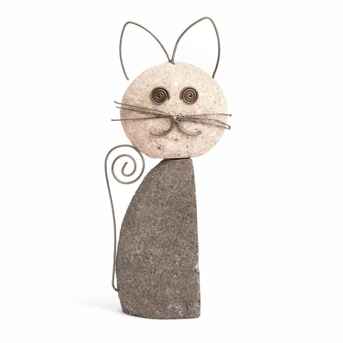 Happy Gardens - Whiskered Cat Garden Statue