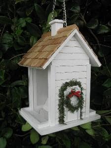 Happy Gardens - Christmas Cottage Bird Feeder
