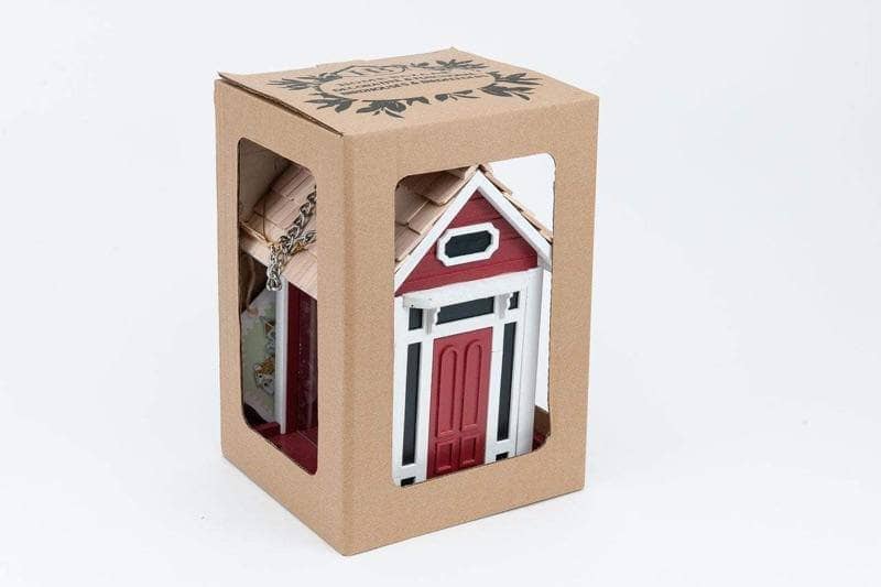 Happy Gardens - Christmas Cottage Bird Feeder In Box