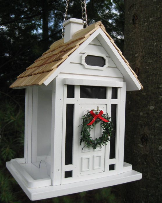Happy Gardens - Christmas Cottage Bird Feeder