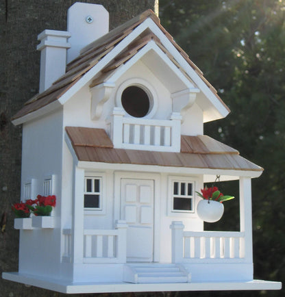 Happy Gardens - White Veranda Bird House