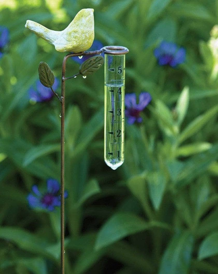 Happy Gardens - Yellow Bird Rain Gauge
